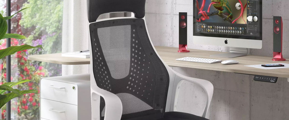 Sedia gaming in tessuto