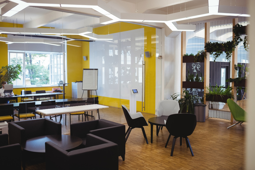 palette di colori in ufficio moderno